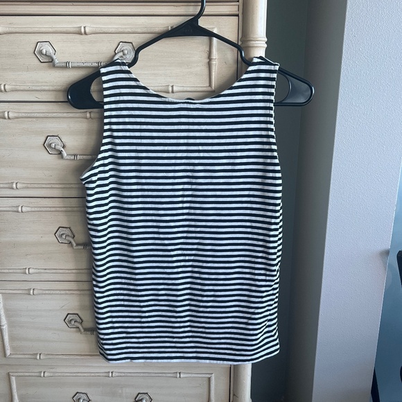 Talbots Stripe Prima Cotton Tank Woman’s Small - Picture 4 of 4